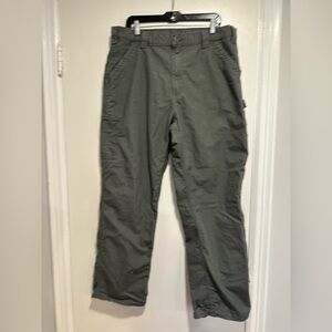VTG Carhartt Y2K 38 x 32 Gray Loose Fit Carpenter Cargo Workwear Durable Pants.